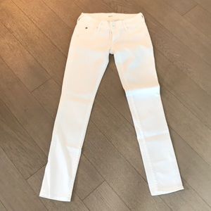 Hudson white denim jeans